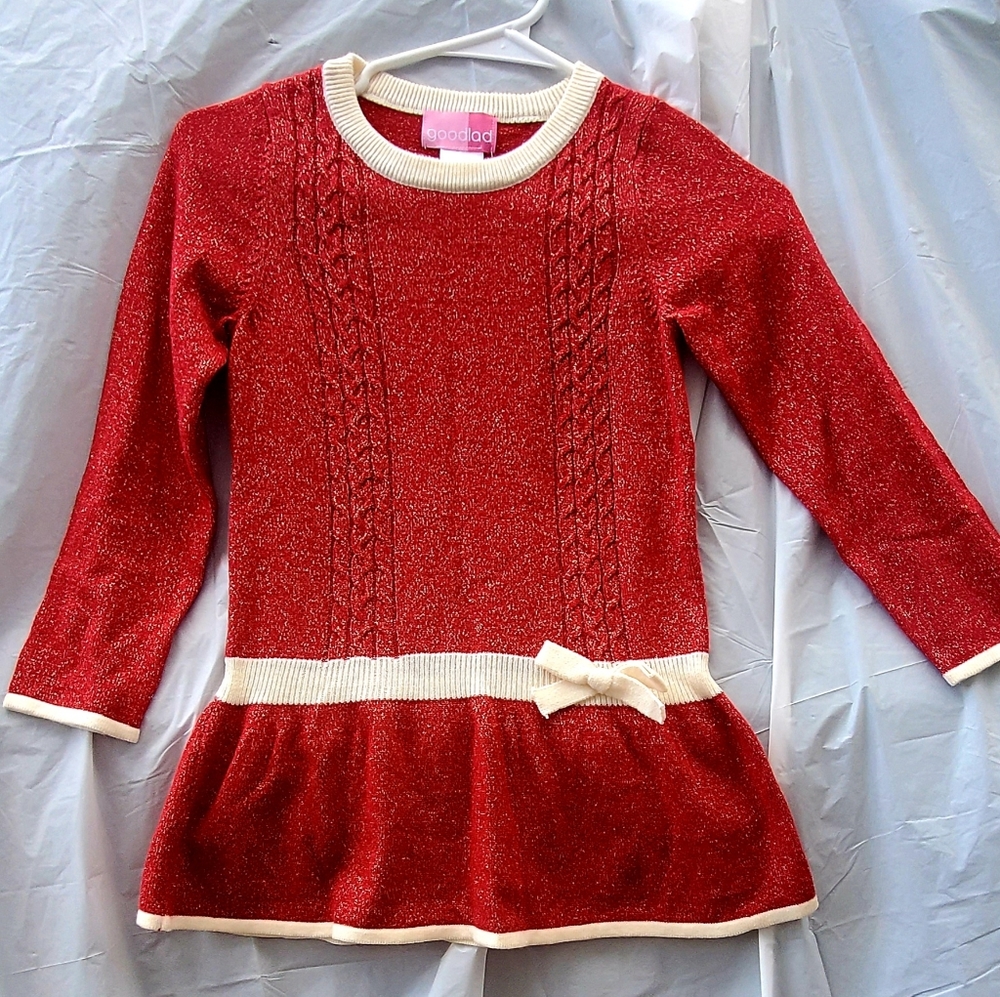 Goodlad size 4T Red and glitter